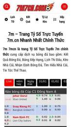 ảnh chụp màn hình 7m cn tỷ lệ bóng đá