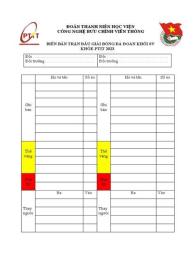 ảnh chụp màn hình biên bản thi đấu bóng đá
