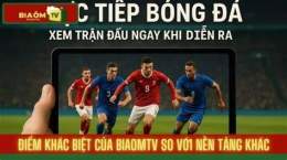 ảnh chụp màn hình bóng đá live biaomtv