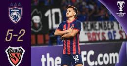 ảnh chụp màn hình câu lạc bộ bóng đá rayong gặp buriram united