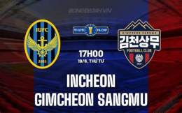 ảnh chụp màn hình kết quả bóng đá incheon united