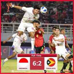 ảnh chụp màn hình kết quả bóng đá indonesia-đông timor