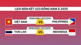 ảnh chụp màn hình lịch bóng đá bán kết u23