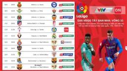 ảnh chụp màn hình lịch bóng đá la liga tối nay