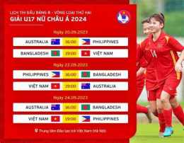 ảnh chụp màn hình lịch thi đấu bóng đá nữ u17 châu a