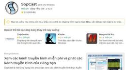 ảnh chụp màn hình link sopcast xem bóng đá