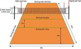 ảnh chụp màn hình sân bóng chuyền da tiêu chuẩn