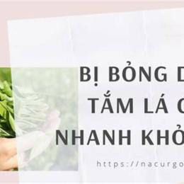 bị bỏng dạ tắm lá gì