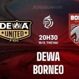 borneo đấu với câu lạc bộ bóng đá dewa united