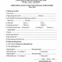 cách đăng ký tuyển sinh bóng đá
