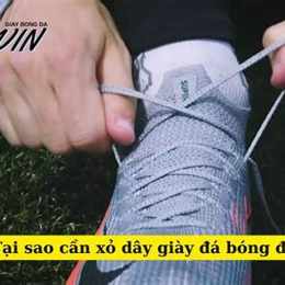 cách xỏ dây giày đá bóng 6 lỗ