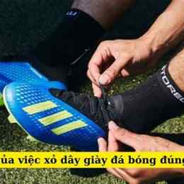 cách xỏ giày đá bóng