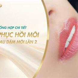 dặm môi lần 2 có bong da không