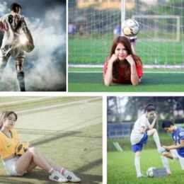 đăng story giày ảnh chụp chân đá bóng