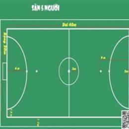 diện tích sân bóng đá mini 7 người