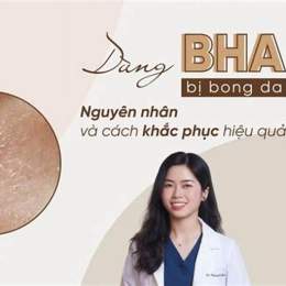 dùng bha bị bong da