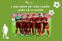 giao diện app 1 đội đá bóng bao nhiêu người