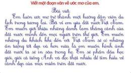 giao diện app bài văn kể về ước mơ làm cầu thủ bóng đá lớp 4