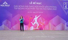 giao diện app bế mạc giải bóng đá