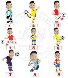 giao diện app bóng đá chibi