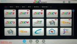 giao diện app bóng đá htv