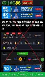 giao diện app bóng đá xoi