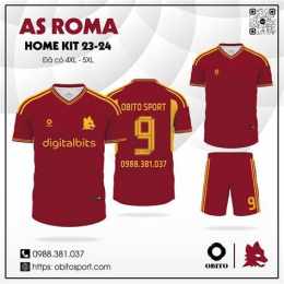 giao diện app câu lạc bộ bóng đá as roma