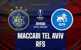 giao diện app câu lạc bộ bóng đá maccabi tel aviv