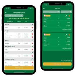 giao diện app đặt sân bóng đá