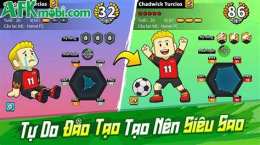 giao diện app đế chế bóng đá hack