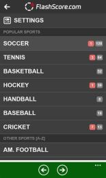 giao diện app flashscore bong da