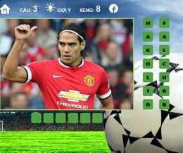 giao diện app game đoán cầu thủ bóng đá