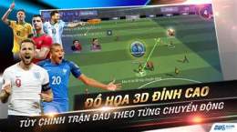 giao diện app game quản lý bóng đá online
