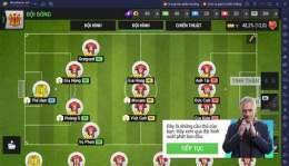 giao diện app game quản lý bóng đá pc
