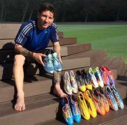 giao diện app giày bóng đá messi