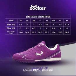 giao diện app giày đá bóng zocker inspire pro gen 2