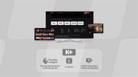 giao diện app kênh k+ trực tiếp bóng đá