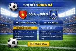 giao diện app keo bong da u20