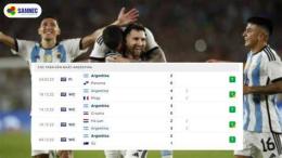 giao diện app kết quả bóng đá argentina gặp
