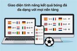giao diện app kết quả bóng đá cúp nhật bản