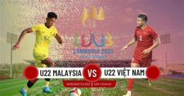 giao diện app kết quả bóng đá u22 malaysia