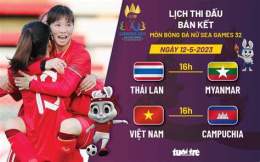 giao diện app lịch bán kết bóng đá nữ