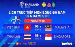 giao diện app lịch bóng đá sea games việt nam hôm nay