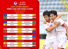 giao diện app lịch bóng đá việt nam u20