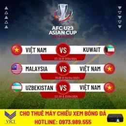 giao diện app lịch đá bóng asian cup u23