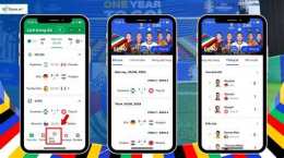 giao diện app lịch đá bóng euro