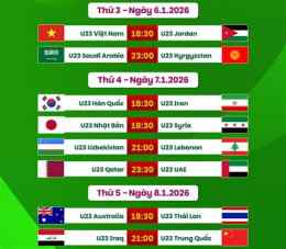 giao diện app lịch thi đấu bóng đá u23 chau á