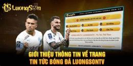 giao diện app lương sơn.tv bóng đá