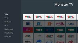 giao diện app monster tv apk xem bóng đá