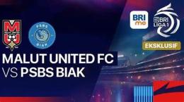 giao diện app psbs biak gặp câu lạc bộ bóng đá malut united
